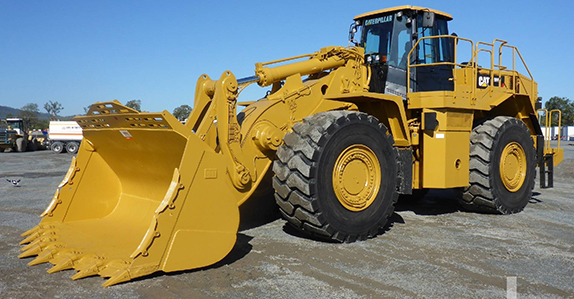 2011 Caterpillar 988H high lift wheel loader sold at Ritchie Bros. auction 2011 Caterpillar 988H high lift wheel loader sold at Ritchie Bros. auction